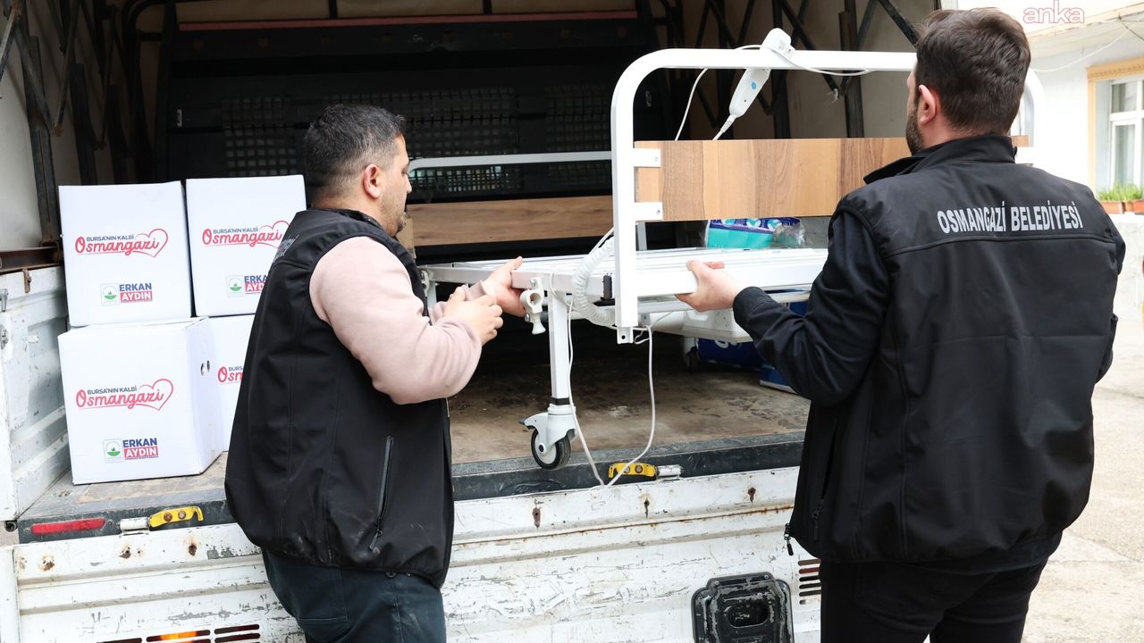 Osmangazi Belediyesi'nden engelli bireylere hasta yatağı ve tekerlekli sandalye desteği
