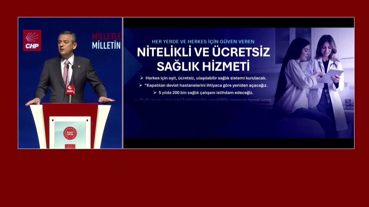 CHP 'Milletle Birlikte, Milletin Emrinde' buluşması... Özgür Özel: 'Vaat listesi açıklamıyoruz, bir sistem değişikliği ve büyük bir program ortaya koyuyoruz'