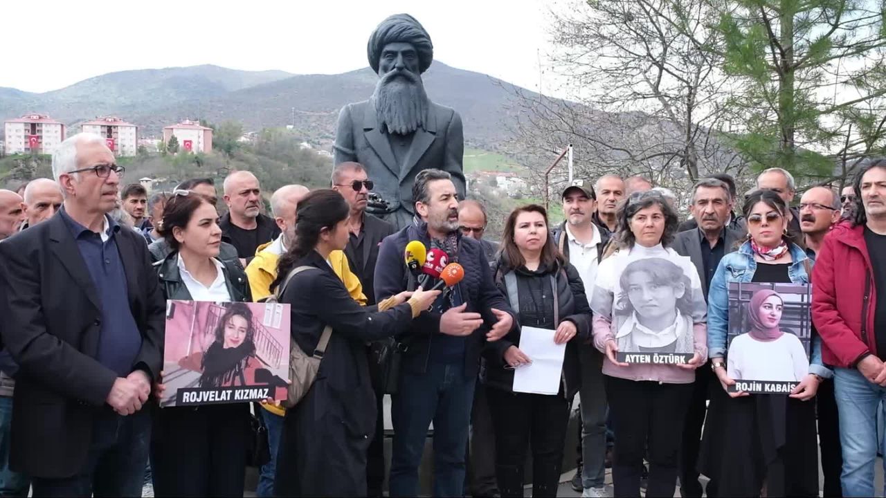 Tunceli'de sanatçılar Gülistan Doku için açıklama yaptı: 'Bütün kadın cinayetleri konusunda aynı duyarlılığı bekliyoruz'
