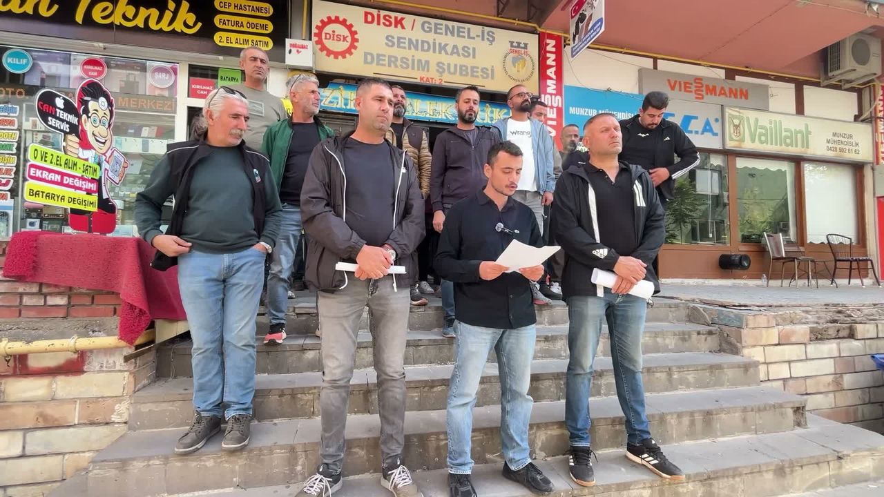Tunceli'de belediye işçilerinden Genel-İş yönetimine seçim süreci tepkisi: 'Üye listeleri paylaşılmıyor'