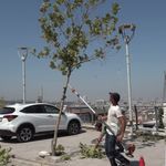 Manisa Büyükşehir Belediyesi'nden Ulutepe Caddesi'nde temizlik çalışması
