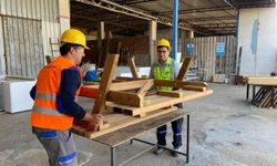 Bodrum Belediyesi Atölyeler Birimi'nde üretim sürüyor