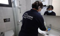 Çeşme Belediyesinden bayram öncesi ev temizliği ve kişisel bakım hizmeti