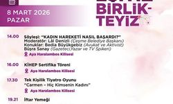 Çeşme'de 8 Mart Dünya Kadınlar Günü iki gün boyunca etkinliklerle kutlanacak