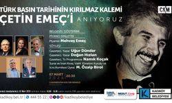 Çetin Emeç, Kadıköy Caddebostan Kültür Merkezi'nde anılacak