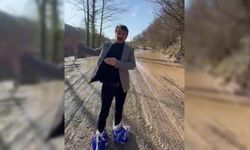 CHP'li Ertuğrul'dan 'çamurlu yol' tepkisi: Alaplı-Gümeli yolunda ağır tonajlı araçlar nedeniyle ciddi bozulmalar var