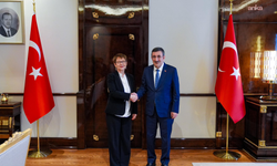 Cumhurbaşkanı Yardımcısı Yılmaz, Avrupa İmar ve Kalkınma Bankası Başkanı Basso ile görüştü