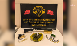 İzmir'de aranan hükümlü silah ve uyuşturucuyla yakalandı