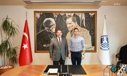 Milas Belediye Başkanı Topuz'dan Bodrum Belediye Başkanı Mandalinci'ye ziyaret