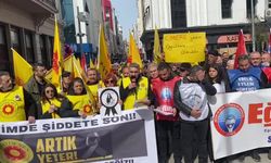 Öğretmen Fatma Nur Çelik'in öldürülmesi, Samsun'da eğitim sendikaları tarafından protesto edildi