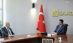 Saadet Partisi Genel Başkanı Mahmut Arıkan, TÜMORSİAD Yönetim Kurulu Başkanı Bağ ile biraraya geldi