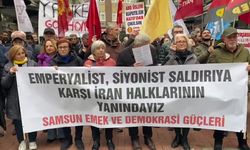 Samsun Emek ve Demokrasi Güçleri'nden ABD ve İsrail'e protesto: Emperyalist, Siyonist saldırıya karşı İran halkının yanındayız