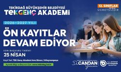 Tekirdağ Büyükşehir Belediyesi TEK Genç Akademi'de yeni dönem kayıtları sürüyor