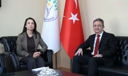 TMMOB Maden Mühendisleri Odası Yönetim Kurulu Başkanı Yüksel'den, DEM Parti Eş Genel Başkanı Hatimoğulları'na ziyaret 