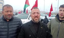 ABD ve İsrail Kars'ta araç konvoyuyla protesto edildi