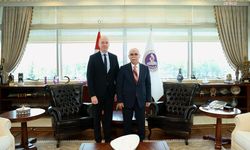 Anayasa Mahkemesi Başkanı Kadir Özkaya, Macaristan Anayasa Mahkemesi Üyesi Akos Kozma'yı kabul etti