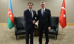 Azerbaycan Cumhurbaşkanı Yardımcısı Haciyev, Burhanettin Duran ve Akif Çağatay Kılıç ile görüştü