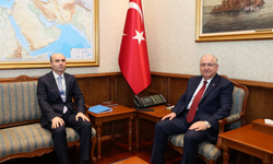 Bakan Güler, Büyükelçi Özcan'ı kabul etti