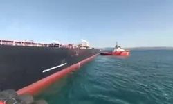 Çanakkale Boğazı'nda makine arızası oluşan ham petrol yüklü tanker kurtarıldı