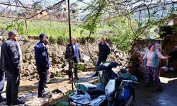 Çine Belediye Başkanı Kıvrak, şiddetli yağışın ardından sahaya indi