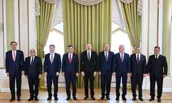 Cumhurbaşkanı Yardımcısı Yılmaz, Bakü'de Azerbaycan Cumhurbaşkanı Aliyev ile bir araya geldi