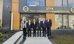 DİSK Genel Merkezi'ne Türk-İş ve HAK-İş'ten ziyaret