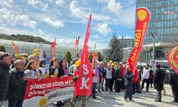 Divriğili maden işçilerinden OYAK önünde eylem: İşe iadeler yapılsın, üretim başlasın