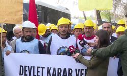 Doruk Madencilik işçileri, Enerji ve Tabii Kaynaklar Bakanlığı önünde açlık grevi başlattı
