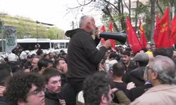 Doruk Madencilik işçilerinin Enerji Bakanlığı'na yürüyüşüne polis müdahale etti... Başaran Aksu: 'Bakanlar kavga etmek istiyorsa buradayız'