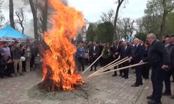 Edirne'de ertelenen Nevruz Bayramı kutlandı
