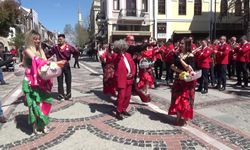 Edirne'de Romanlar Günü etkinlikleri kapsamında sokaklarda renkli görüntüler oluştu