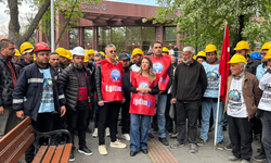 Eğitim-İş, grevdeki Doruk Maden işçilerini ziyaret etti... 'Maden işçilerinin haklı mücadelesini destekliyoruz'