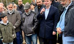 Fatih Erbakan, akrabası Sabrina Erbakan'ın cenaze törenine katıldı