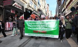 Giresun'da yüzlerce yurttaş madene karşı yürüdü