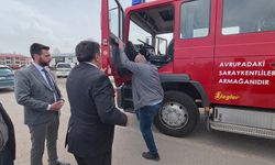 Gurbetçilerden, Yozgat'ın Saraykent Belediyesine tam donanımlı 2 itfaiye aracı desteği
