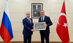 İstanbul Büyükşehir Belediye Başkan Vekili Aslan ile Moskova Hükümeti Bakanı Cheremin görüştü