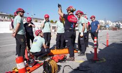 İzmir İtfaiyesi'nde 'özel kuvvet' eğitimi