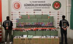 Kapıkule'de toplam değeri 33 milyon lirayı aşan kaçak eşya ele geçirildi