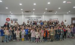 Keçiörenli minik öğrenciler, kütüphane atmosferini yaşadı