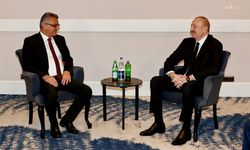 KKTC Cumhurbaşkanı Erhürman, Antalya' da Azerbaycan Cumhurbaşkanı Aliyev ile görüştü