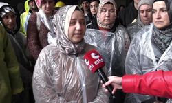 Kurtuluş Parkı'nda açlık grevindeki madencilere eşlerinden destek: 'Eşime bir şey olsa çocuklarımın vebalini kim ödeyecek?'