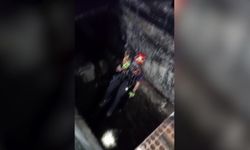 Kuyuya düşen kuzuyu itfaiye kurtardı