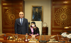 Lösemili çocuklar, 23 Nisan Ulusal Egemenlik ve Çocuk Bayramı dolayısıyla Anayasa Mahkemesi'ni ziyaret etti