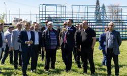 Manavgat Belediye Başkanı Çiçek, 13.Yağlı Pehlivan Güreşleri öncesinde incelemelerde bulundu