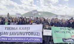 Mardin Emek ve Demokrasi Platformu'ndan Eti Bakır protestosu