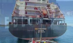 MED BEYKOZ gemisi Çanakkale Boğazı'nda arıza yaptı; römorkörlerle demirletildi