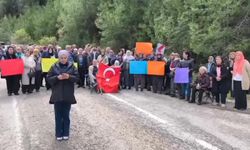 Osmaniye'de yayla sakinleri evlerinin yıkılmaması için eylem yaptı