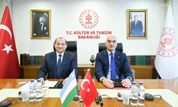 Özbekistan Cumhurbaşkanlığı Din ve Maneviyat Departmanı Başkanı Kamilov, Kültür ve Turizm Bakanı Ersoy'u ziyaret etti