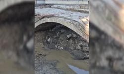 Rize'de yol yapım çalışmalarında 2 asırlık köprü gün yüzüne çıktı