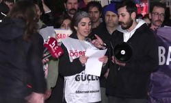 Sendikalar, Başaran Aksu ve Esra Işık'ın tutuklanmasını Limak Holding önünde protesto etti